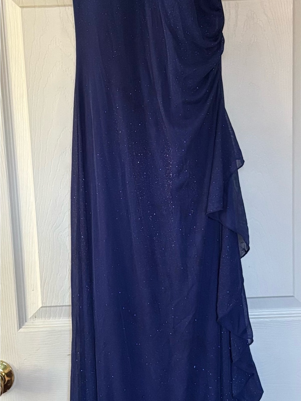 Taboo Midnight Blue Glitter/Sparkly Pullover Style Formal/Prom Dress-M